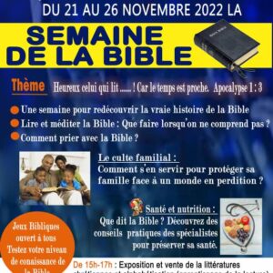 SEMAINE DE LA BIBLE